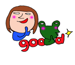 me and the frog. the fourth. sticker #6313174