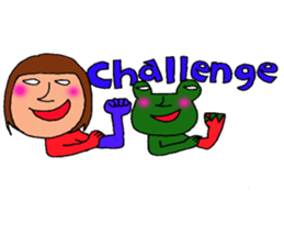 me and the frog. the fourth. sticker #6313176