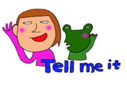 me and the frog. the fourth. sticker #6313177