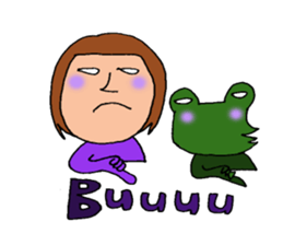me and the frog. the fourth. sticker #6313179