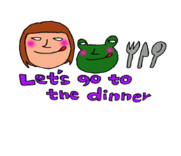 me and the frog. the fourth. sticker #6313186