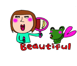 me and the frog. the fourth. sticker #6313188