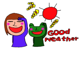 me and the frog. the fourth. sticker #6313189