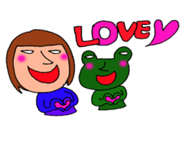 me and the frog. the fourth. sticker #6313192