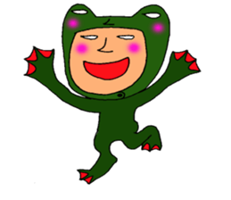 me and the frog. the fourth. sticker #6313196