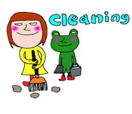 me and the frog. the fourth. sticker #6313199