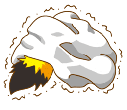 Little Golden fox-Sun sticker #6313230