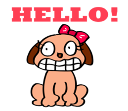 The funky dog 4 sticker #6313350