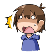 A person with a glum face Sticker sticker #6313605