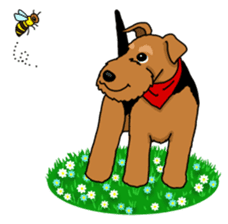 Funny dog, Welsh Terrier sticker #6313641