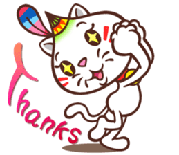Oni the Costumed Cat sticker #6313765