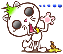 Oni the Costumed Cat sticker #6313780