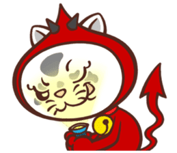 Oni the Costumed Cat sticker #6313782