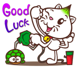 Oni the Costumed Cat sticker #6313783