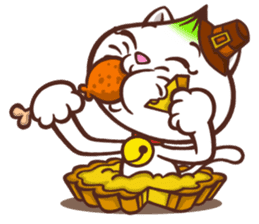 Oni the Costumed Cat sticker #6313793