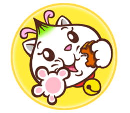Oni the Costumed Cat sticker #6313794