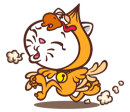 Oni the Costumed Cat sticker #6313795