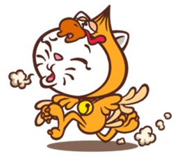 Oni the Costumed Cat sticker #6313795