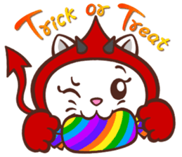 Oni the Costumed Cat sticker #6313796