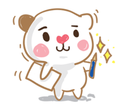 artist bear sticker #6314400