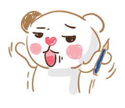 artist bear sticker #6314427