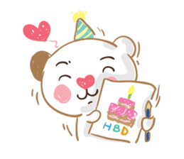 artist bear sticker #6314433