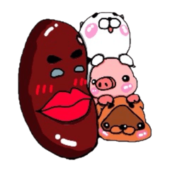 Piglet!Child raccoon dog!!Bean!!!