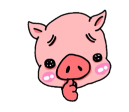 Piglet!Child raccoon dog!!Bean!!! sticker #6314493