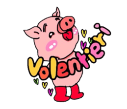 Piglet!Child raccoon dog!!Bean!!! sticker #6314501