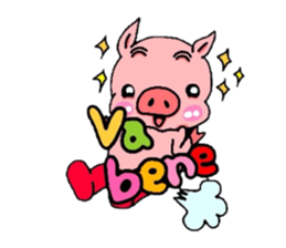 Piglet!Child raccoon dog!!Bean!!! sticker #6314509