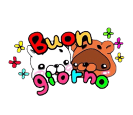 Piglet!Child raccoon dog!!Bean!!! sticker #6314516