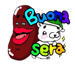 Piglet!Child raccoon dog!!Bean!!! sticker #6314517