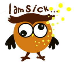 Owl in Town sticker #6314565