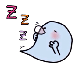 The cute ghost. sticker #6315283