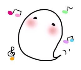 The cute ghost. sticker #6315297