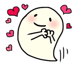 The cute ghost. sticker #6315298