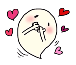 The cute ghost. sticker #6315299