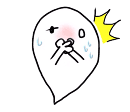 The cute ghost. sticker #6315308