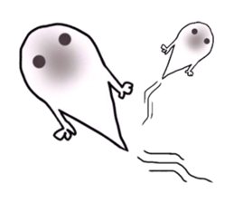 The cute ghost. sticker #6315314