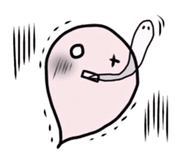 The cute ghost. sticker #6315315