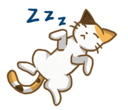Calico cat & Brown Bunny & Snow Bird sticker #6315523
