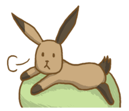 Calico cat & Brown Bunny & Snow Bird sticker #6315528