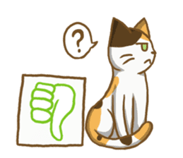 Calico cat & Brown Bunny & Snow Bird sticker #6315534