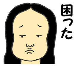Japanese old-fashioned beautiful woman sticker #6317166