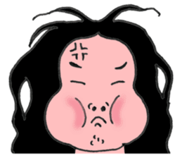 Japanese old-fashioned beautiful woman sticker #6317167