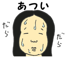 Japanese old-fashioned beautiful woman sticker #6317168