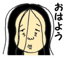 Japanese old-fashioned beautiful woman sticker #6317169