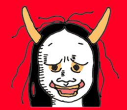 Japanese old-fashioned beautiful woman sticker #6317172