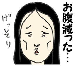 Japanese old-fashioned beautiful woman sticker #6317174