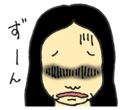 Japanese old-fashioned beautiful woman sticker #6317176